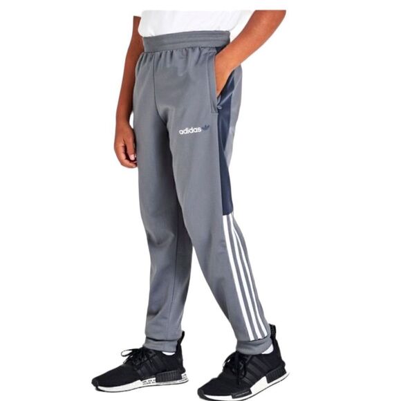 Boy’s Adidas Grey/White Jogger Pants. Size Large. - Picture 1 of 15
